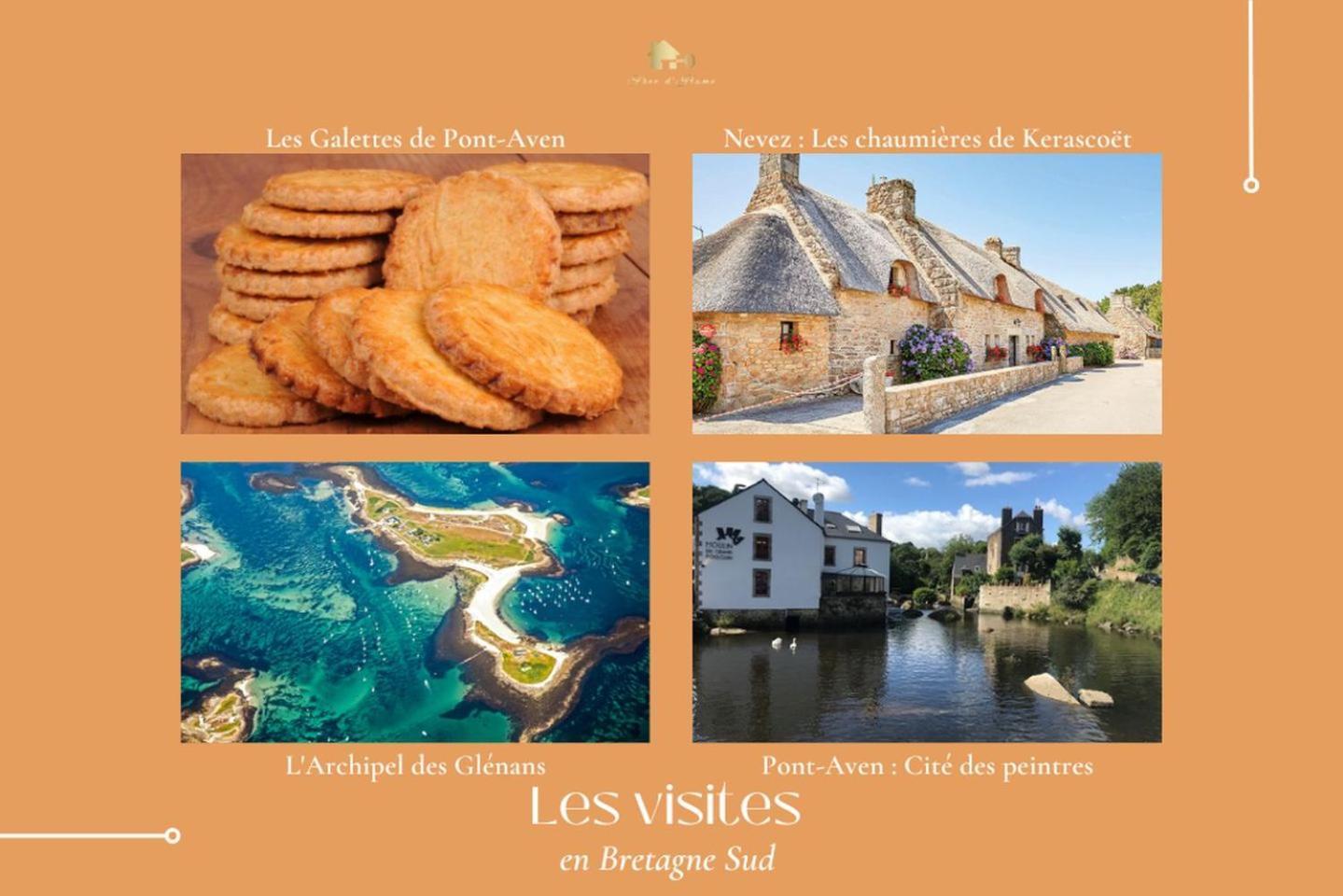 La Maison Bleue,Authenticite, Nature, Simplicite, 2-5 Personnes, Moelan Sur Mer Zewnętrze zdjęcie