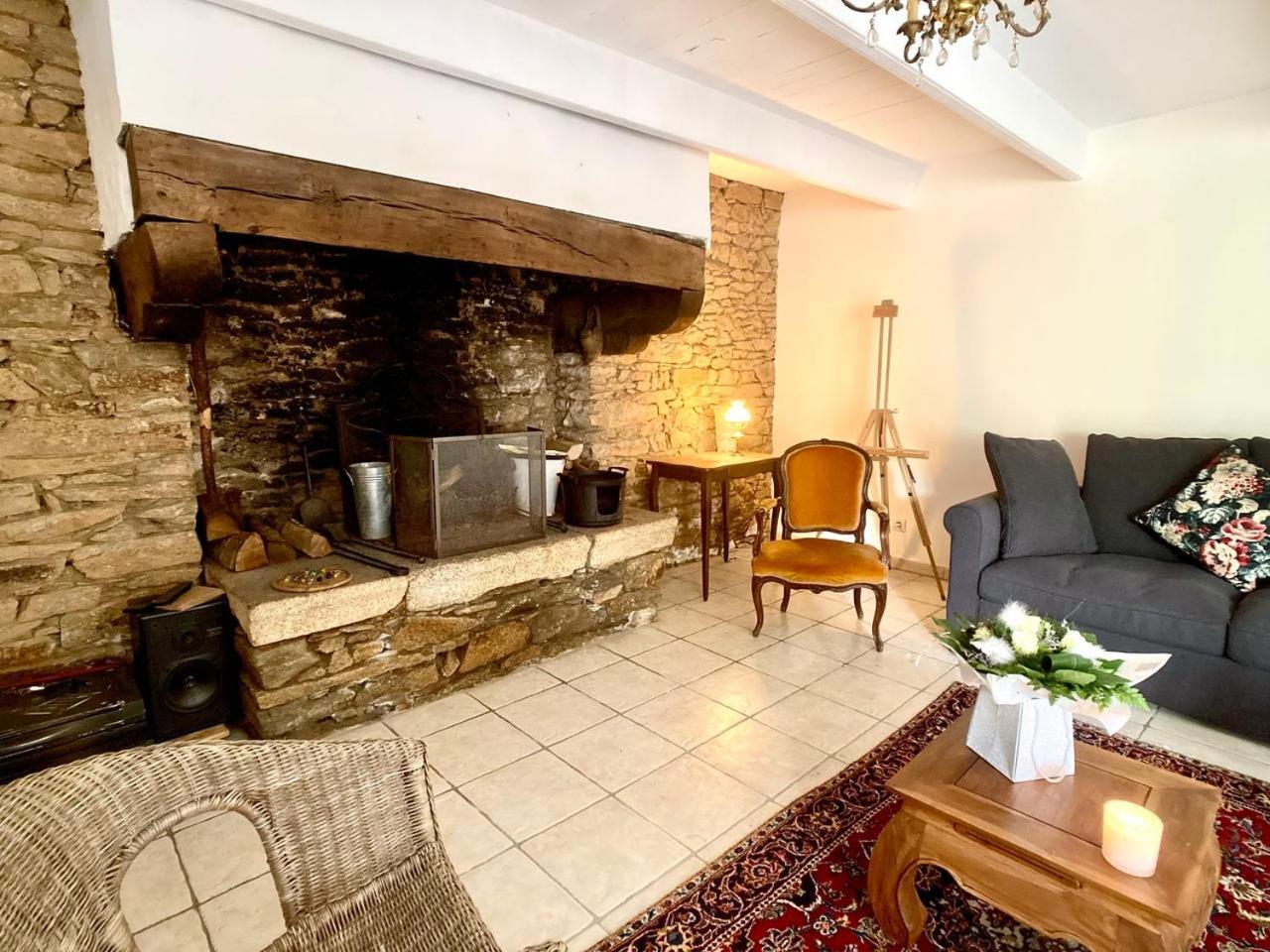La Maison Bleue,Authenticite, Nature, Simplicite, 2-5 Personnes, Moelan Sur Mer Zewnętrze zdjęcie